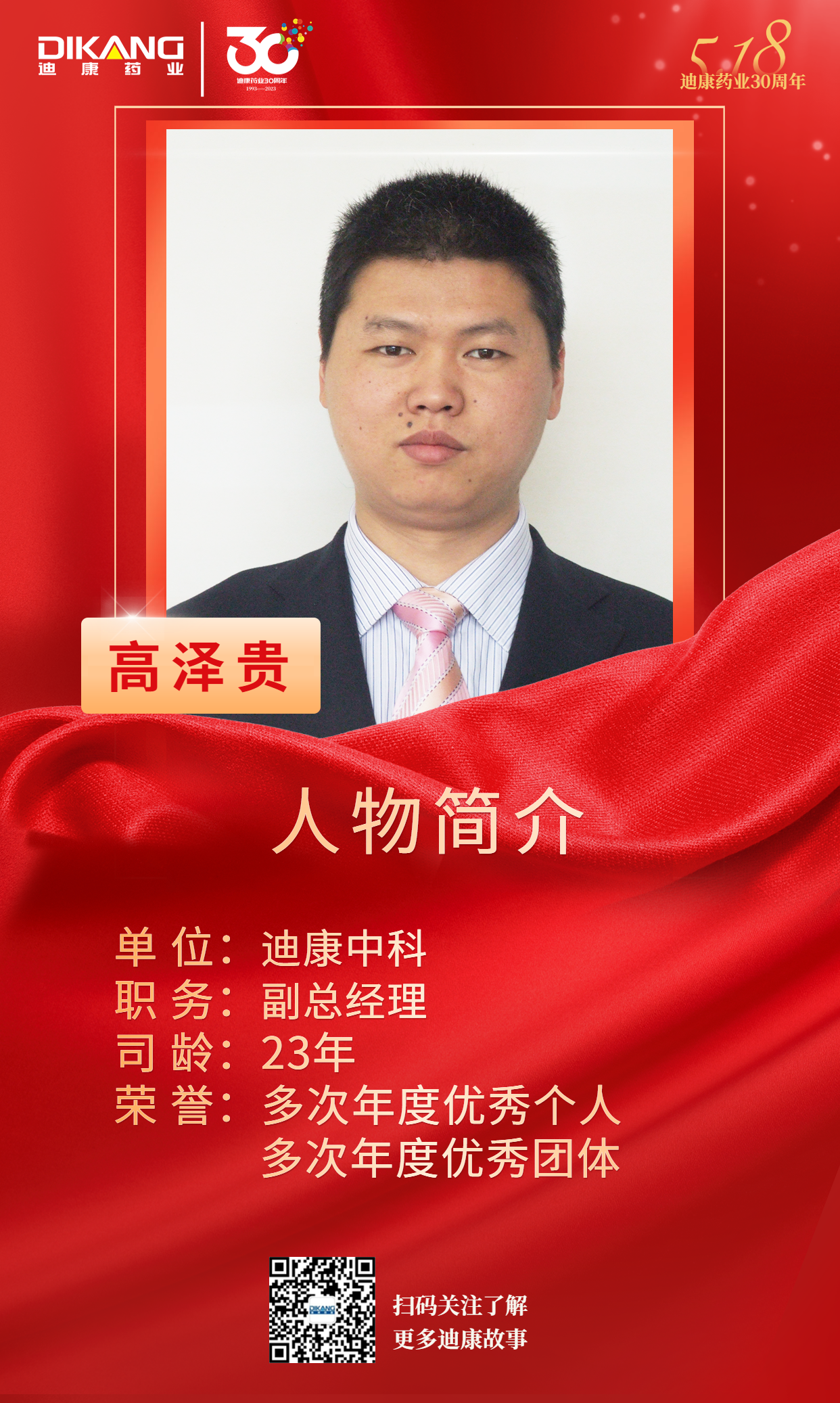 【太阳成集团tyc7111cc药业30周年人物专访】同心30载 同行太阳成集团tyc7111cc人——（十二）高泽贵：失败是成功之母 成功是失败之父